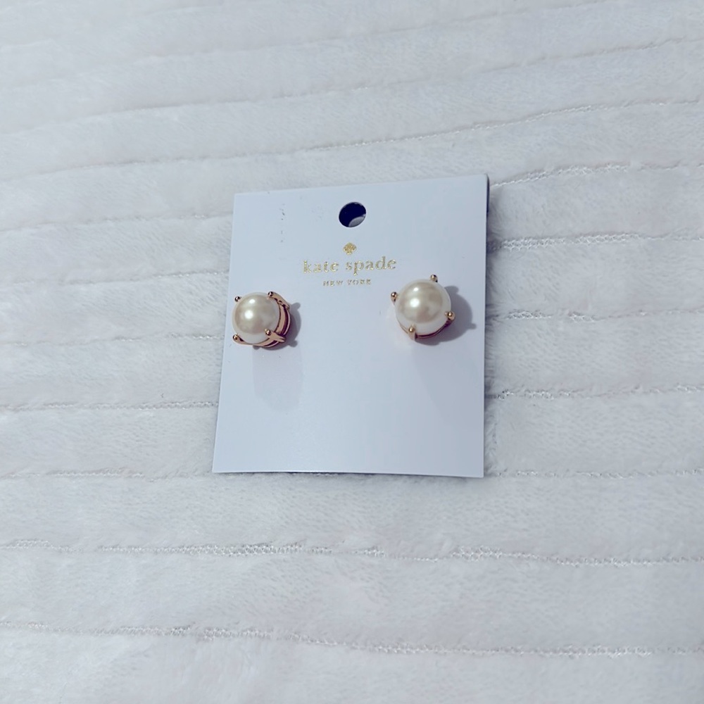 Kate Spade Pearl Earrings -Cream